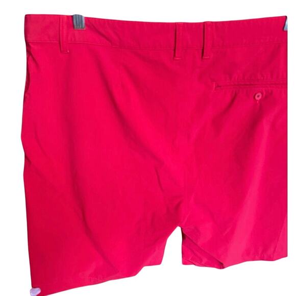 Rhone Resort Shorts Unlined Stretchy Chino Style Pockets In Red Size 40 - Picture 9 of 13